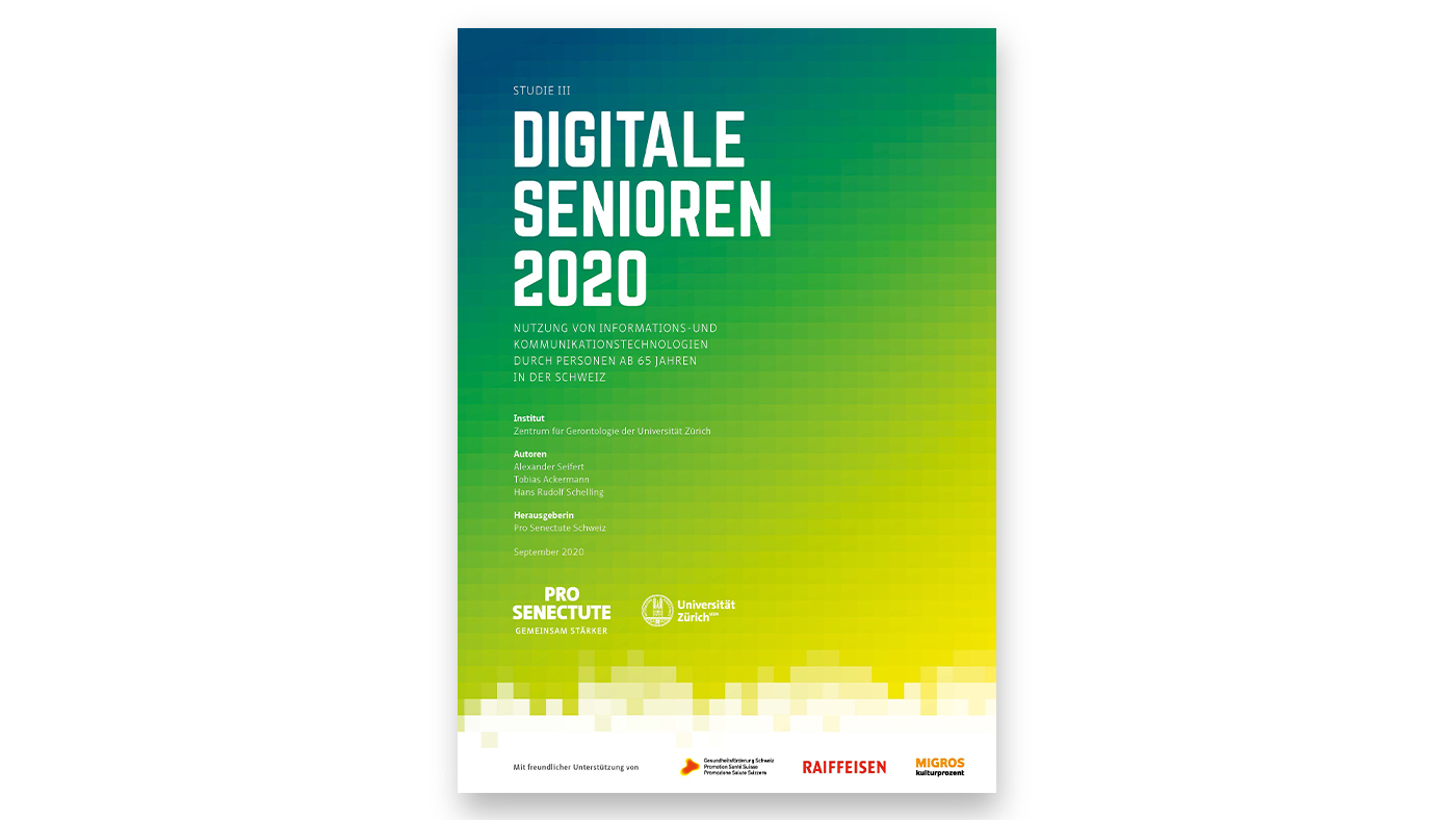 Titelblatt der Studie "Digitale Senioren" 2020